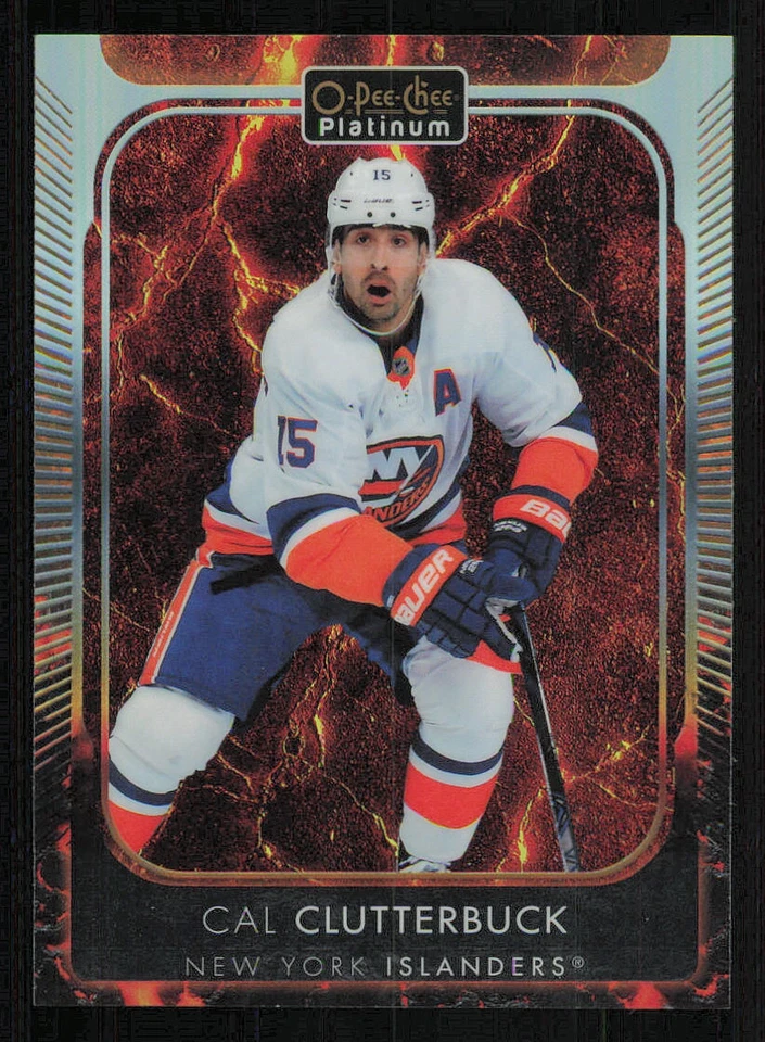 2021-22 O-Pee-Chee Platinum Hot Magma #95 Cal Clutterbuck /499 - Image 1 of 2