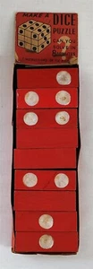 Rompecabezas de dados de madera vintage 1957 St.Pierre & Patterson Mfg Co - Imagen 1 de 8