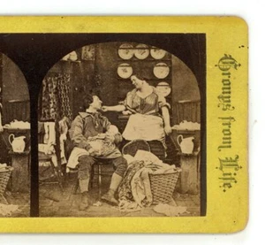 Matrimony Comic Genre Stereoview - Picture 1 of 3