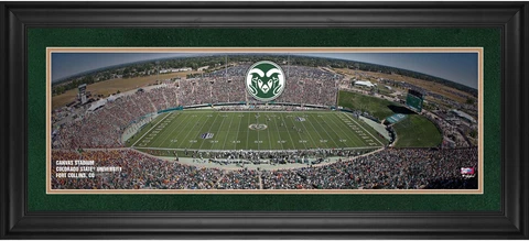 Colorado State Rams Framed 10x30 Canvas Stadium Panoramic Photo Cover