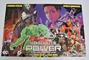 Absolute Power POSTER DC Comics 36 x 24 Superman Batman Lanterna Verde Mark Waid - Foto 1 di 2