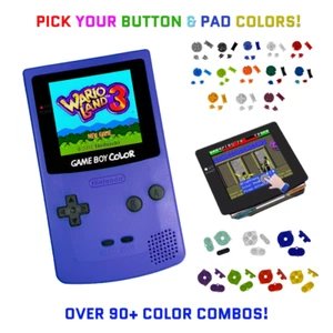 Sistema Nintendo Game Boy Color GRAPE GBC AMOLED OLED XL Pantalla Táctil LCD Botones - Imagen 1 de 7