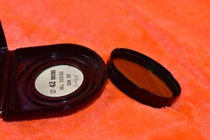 ZEISS IKON 42 mm NR. 323/50 GR 50 GRÜNFILTER BAKELIT CASE - Picture 1 of 3