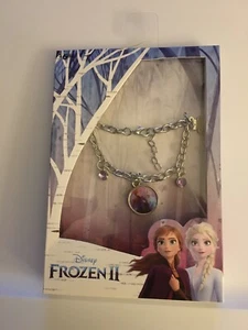 Frozen Elsa And Anna Charm Bracelet 6.5" - Picture 1 of 5