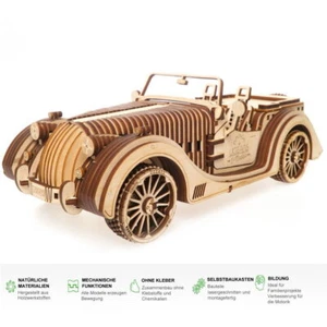 UGEARS VM-01 Roadster Sportcabrio 3D Madera Juego de Construcción Puzzle Modelo - Imagen 1 de 10