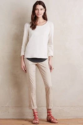 Pantalones de paseo por la playa a rayas Hei Hei Anthropologie usados en excelente estado talla 30 Foto 1 de 4