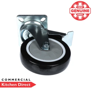 Rueda con freno Moffat 125 mm - 0482A - Imagen 1 de 4