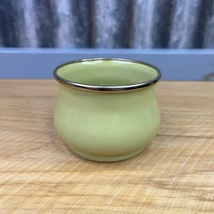 Vtg MacKenzie Childs Reveille Camp Enamel Cup Wilderness Solid Green 12 oz 3” - Picture 1 of 11