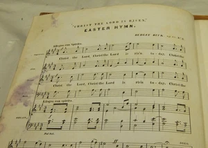 1869 Partitura/Cristo el Señor ha resucitado hoy, un HIMNO DE PASCUA - Imagen 1 de 2