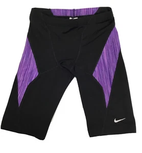 Nike Men's Hydrastrong Fire Jammer Swimwear Purple Black Size 30 - Picture 1 of 2