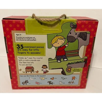 Rompecabezas de piso gigante Melissa & Doug On the Farm 35 piezas de gran tamaño edades 3+ Foto 1 de 4