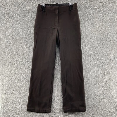 Chicos Dress Pants Womens 1 (US 8) Flared Brown Trouser Stretch Formal 31x32 - Image 1 of 4