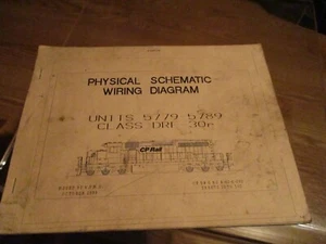 Physical Schematic Wiring Diagram October 1999 CP Rail  units 5779 - 5789 issued - Imagen 1 de 5