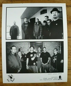 Voodoo Glowskulls - Vintage Band Press Photo Glossy B&W 8x10 - Picture 1 of 1