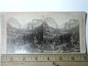 Tunnel View Yosemite California Stereoview William Rau c1880s Y18711 - Foto 1 di 2