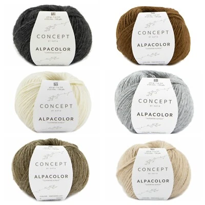 CONCEPT BY KATIA - ALPACOLOR - Wolle - 50g - LL 125m - (15,00€/100g)