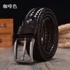 Multicolor Braided Leather Men Belts - Cow Strap Knitted Adjust Chain Belts 1pcs