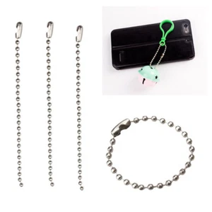 Bulk DIY Silver Ball Chain Connector Clasp Key Necklace Bead Cord Tag Label Link - Picture 1 of 6