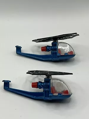 VTG  Pair Of Corgi Juniors diecast Spiderman Spider Copter, missing landing gear - Image 1 of 4