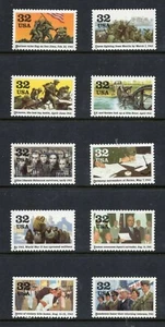 US 1995 NH 2981a-j 2981 2. Weltkrieg 1945 Blatt Singles - Kostenloser USA-Versand - Bild 1 von 1