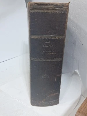 Rare! 1821 German Bible Printed In Germany And Brought To America - Image 1 of 4