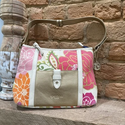 Bolso tropical Spartina 449 Handbg marrón con diseño floral Foto 1 de 4