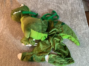 Green Dinosaur Rider T-Rex Dino Green Costume 3T-4T - Picture 1 of 10