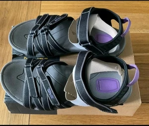 Ladies TEVA Tira Walking Hiking Anatomic Foot Bed Black Sandals Size 6 - Picture 1 of 10