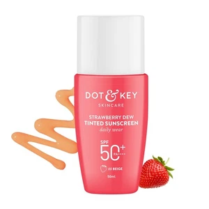 Dot & Key Strawberry Dew Tinted Sunscreen SPF 50+ Pa++++ - 05 Beige 50gm - Picture 1 of 6