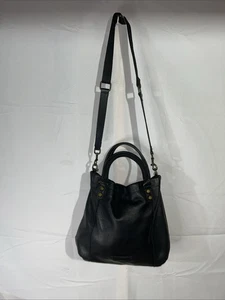 Sac à main bandoulière + sacoche American Leather Co. - Noir - Photo 1/8