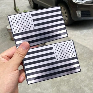 2x Plata 3D Bandera de Estados Unidos Metal Coche Pegatina Emblema Insignia Calcomanía Accesorios - Imagen 1 de 9