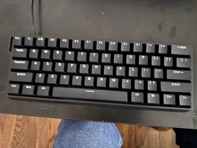 Aula WIN60 RGB Wired Mechanical Keyboard Hot Swappable Magnetic Switch - Black - Image 1 of 4