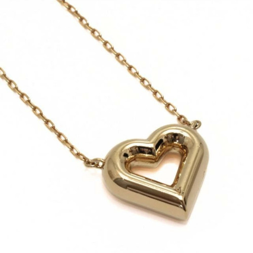 LOUIS VUITTON（LV） Louis Vuitton LV&V Accessorio Collana Motivo Cuore Oro M61136 Con Scatola Autentica