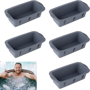 5Pcs Extra Large Ice Block Mold, Grey Silicone Molds large, Gray - Picture 1 of 6