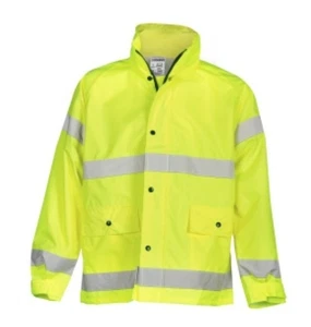 Hi-Vis Jacket ML Kishigo Storm Stopper Rainwear Enhance Visibility Size S-M NEW - Picture 1 of 6