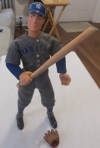 New York Yankees Lou Gehrig 12" Doll Figure w Jersey, Bat & Baseball & Glove #4 - Picture 1 of 11