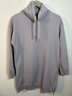 Mint Velvet Women’s Funnel Neck Long Sweatshirt Cotton Blend Size Small Lilac - Image 1 of 4