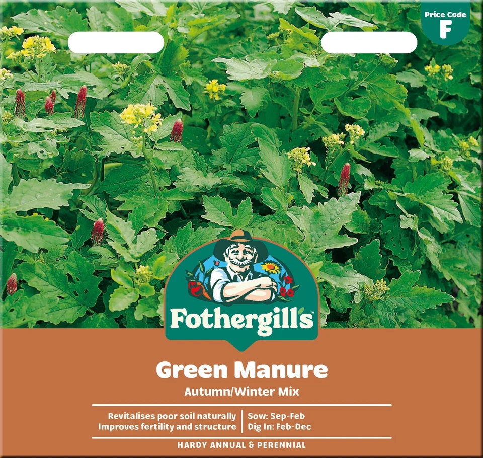 Green Manure Seeds Autumn Winter Mix by Mr Fothergill's 75g 15sqm Cover - Image 1 of 1