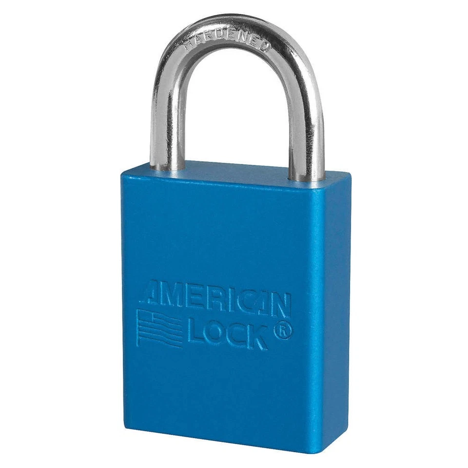 AMERICAN LOCK A1105KAS6BLU Lockout Padlock,KA,Blue,1-7/8"H,PK6 6MCK5 - Image 1 of 1