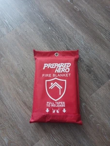 Emergency Fire Blanket - 1 Pack - Fire Suppression Blanket Prepared Hero! - Picture 1 of 2