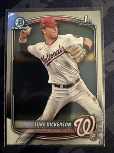 2025 Bowman Chrome Baseball - 1st Bowman BCP-218 Nationals - LUKE DICKERSON - Picture 1 of 2