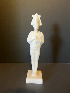 Design Toscano Osiris Statue 8" weiß Alabaster-Look Ägyptischer Gott Statue - Bild 1 von 10