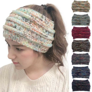 Ladies Winter Knitted Warm Headband Headwrap Ear Band Warmer Hat Cap Accessories - Picture 1 of 20
