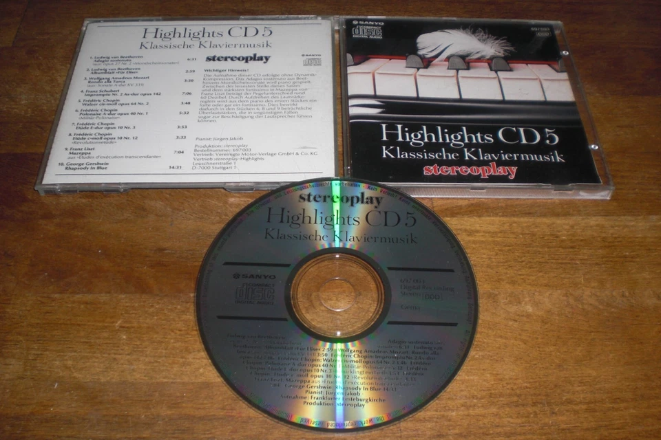 Stereoplay Highlights CD 5 - Klassische Klaviermusik Sanyo - Bild 1 von 1