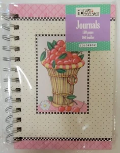 Mary Engelbreit Spiral Bound Journal Notebook Colorbok 2006 NIP Basket Cherries - Picture 1 of 7