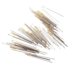 100 Pieces Mixed Sliver Gold Large Eye Embroidery Stitch - Picture 1 of 6