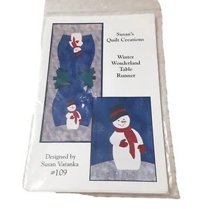 Susan's Quilt Creations Winter Wonderland Table Runner quilt pattern sewing - Picture 1 of 3