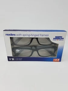 Women's Readers - Spring Hinged Reading Glasses - Set of 2 - Picture 1 of 2