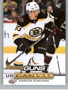 2019-20 Upper Deck UD Canvas Young Guns #C107 Karson Kuhlman - Boston Bruins