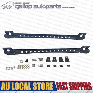 Black Steel Roof Rack Rail Brackets Fit Mitsubishi Triton MQ MR 2015-2023 - Picture 1 of 2